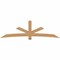 Ekena Millwork Alberta Timber Gable Bracket, Western Red Cedar, 108"W x 31 1/2"H x 3 1/2"D x 5 1/2"F, 7/12 Pitch GBW108X31X0406ALB00SWR - alternate 1